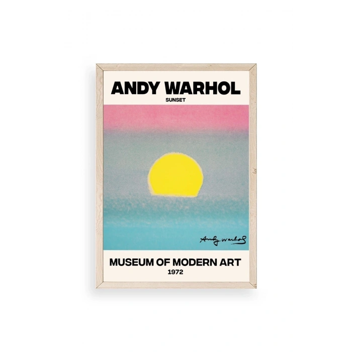 Andy Warhol Ahşap Çerçeveli Tablo 30 x 42