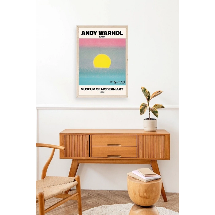 Andy Warhol Ahşap Çerçeveli Tablo 30 x 42