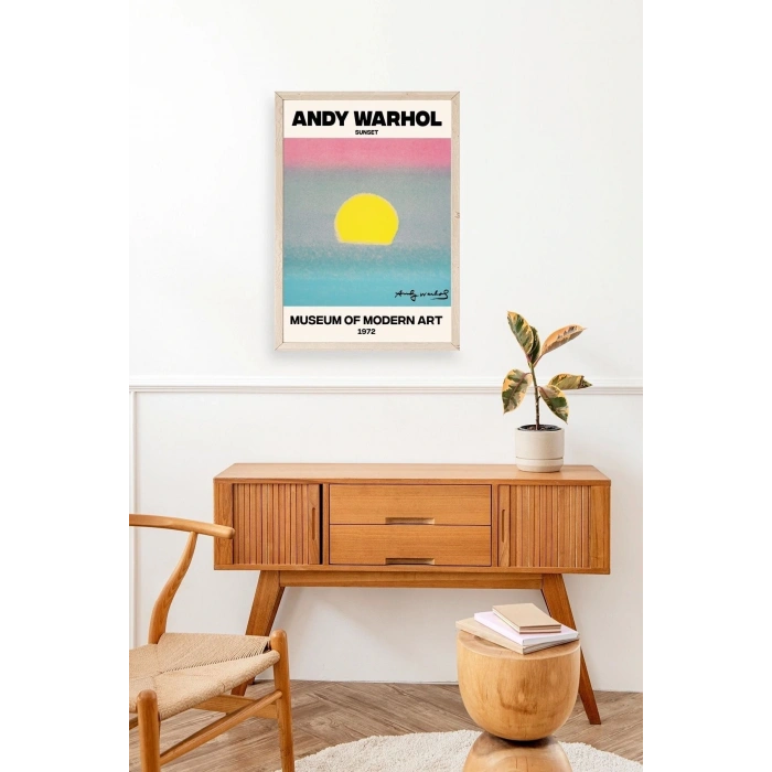 Andy Warhol Ahşap Çerçeveli Tablo 30 x 42