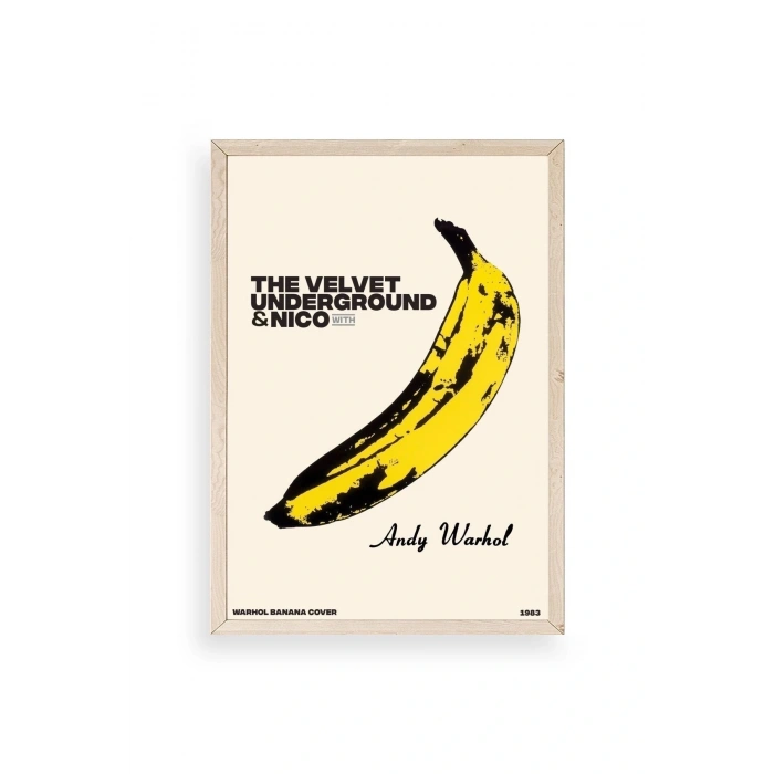 Andy Warhol Ahşap Çerçeveli Tablo 50 x 70