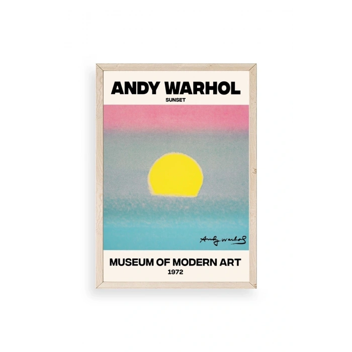 Andy Warhol Ahşap Çerçeveli Tablo 50 x 70
