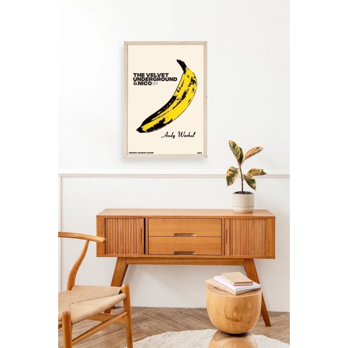 Andy Warhol Ahşap Çerçeveli Tablo 50 x 70