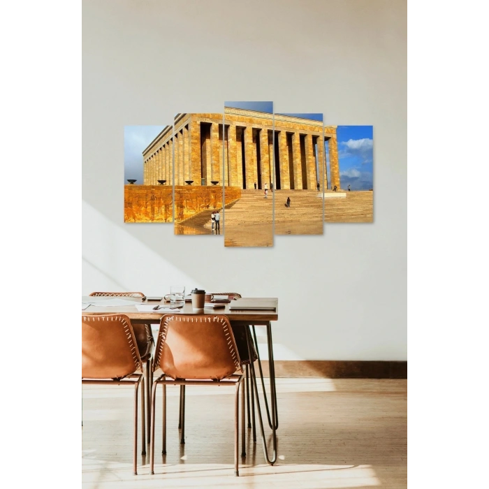 Anıtkabir 5 Parçalı Mdf Tablo 60 x 100