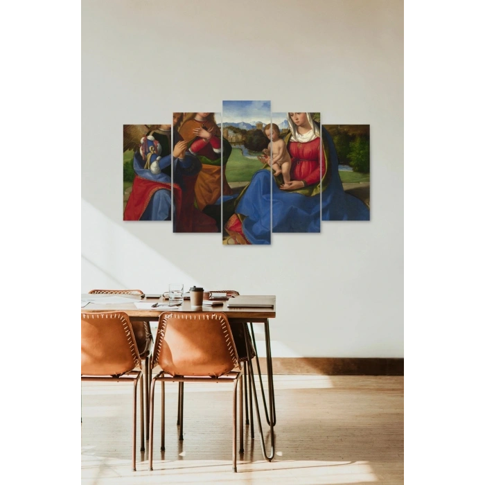 Anne ve Çocuk 5 Parçalı Mdf Tablo 60 x 100