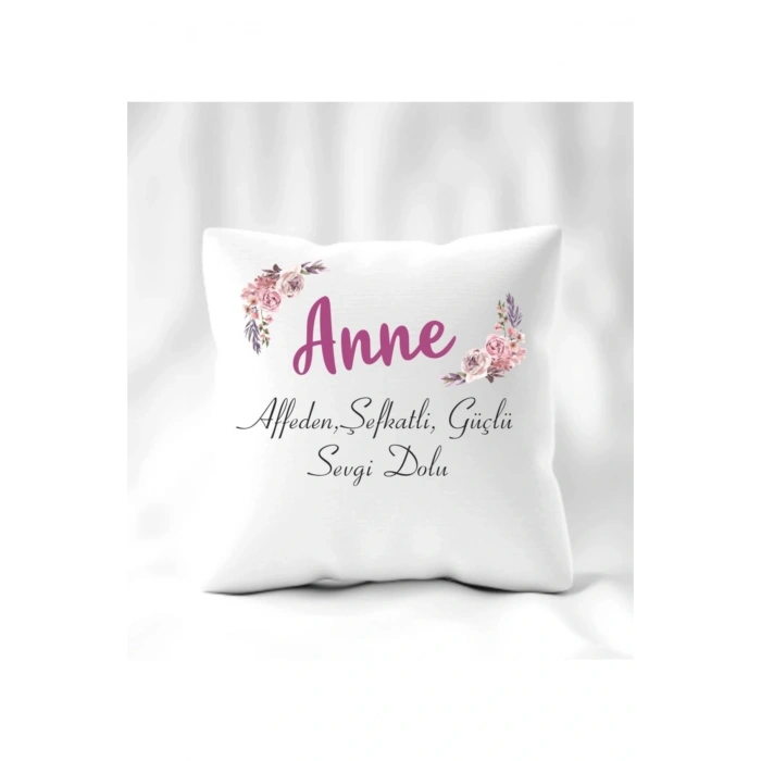 Anneler Günü Çiçekli Yastık 40 x 40
