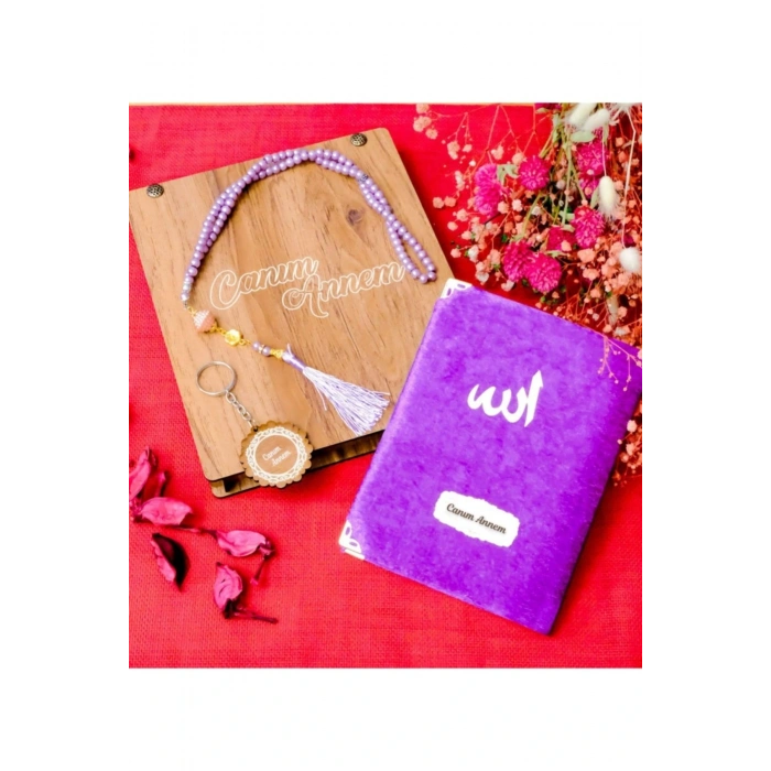 Anneler Günü Hediyesi Mor Renk Yasini Şerif Seti