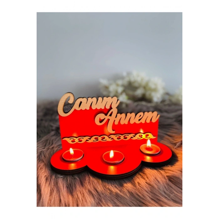 Anneler Gününe Özel 3lü Mumluk