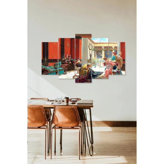 Antikacı 5 Parçalı Mdf Tablo 60 x 100