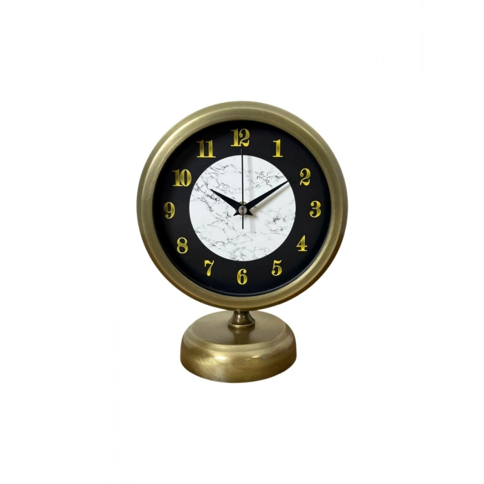 Antique Aura 25 x 20 Cm Eskitme Metal Masa Saati