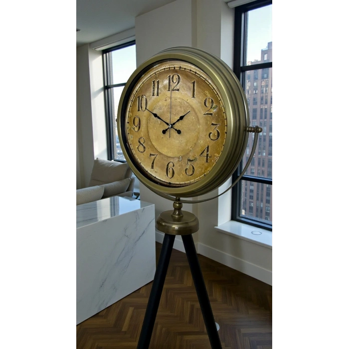 Antique Heritage Eskitme Tripod Ayaklı Saat