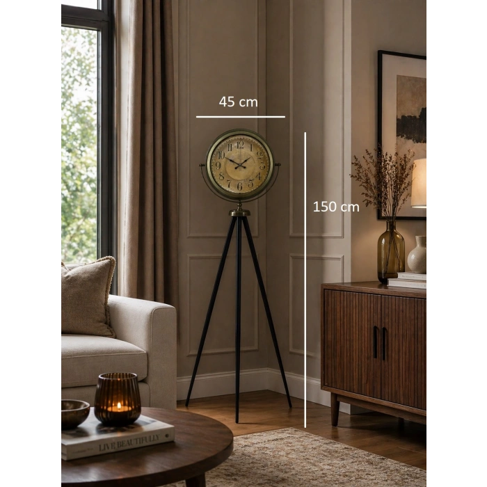Antique Heritage Eskitme Tripod Ayaklı Saat