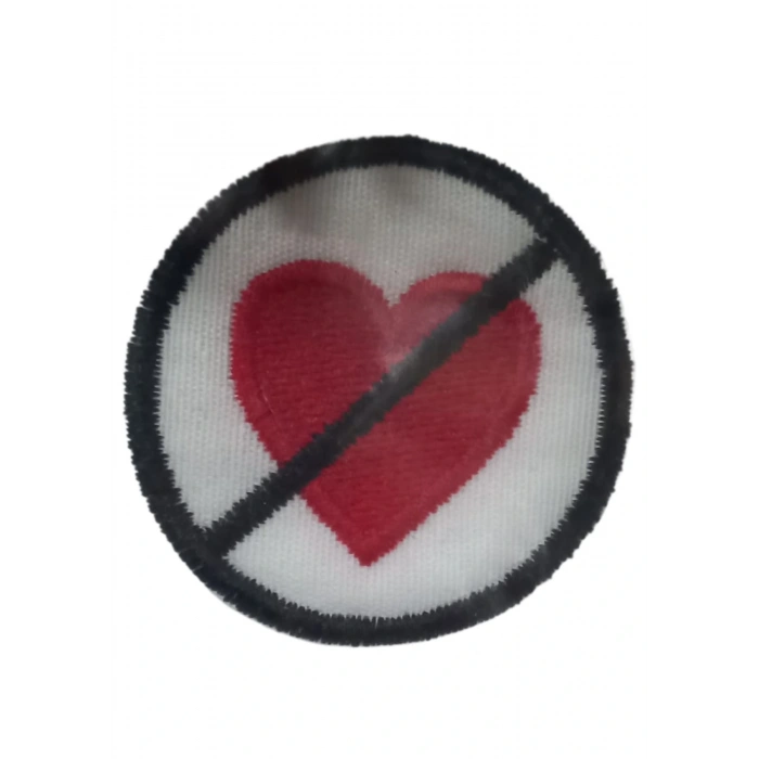 Aplike Ütü İle Yapışan Kalp Girilmez Arma 3 cm