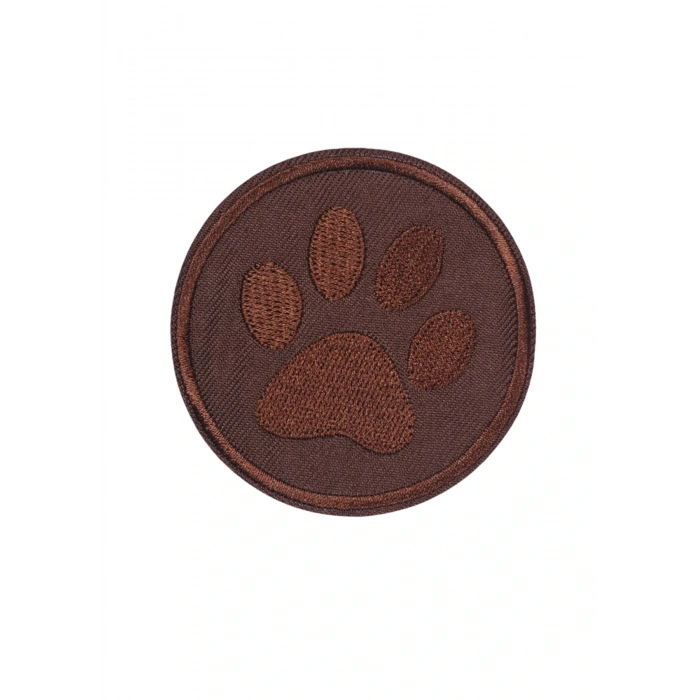 Aplike Ütü İle Yapışan Koyu Kahve Pati Arma 5 cm