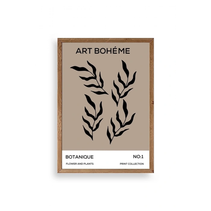 Art Boheme Ahşap Çerçeveli Tablo 17 x 23