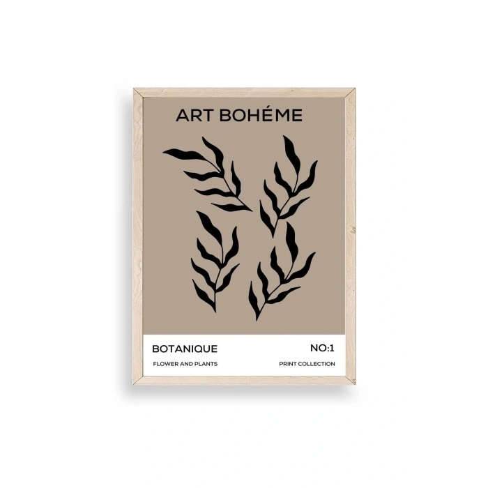 Art Boheme Ahşap Çerçeveli Tablo 17 x 23