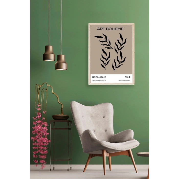 Art Boheme Ahşap Çerçeveli Tablo 17 x 23