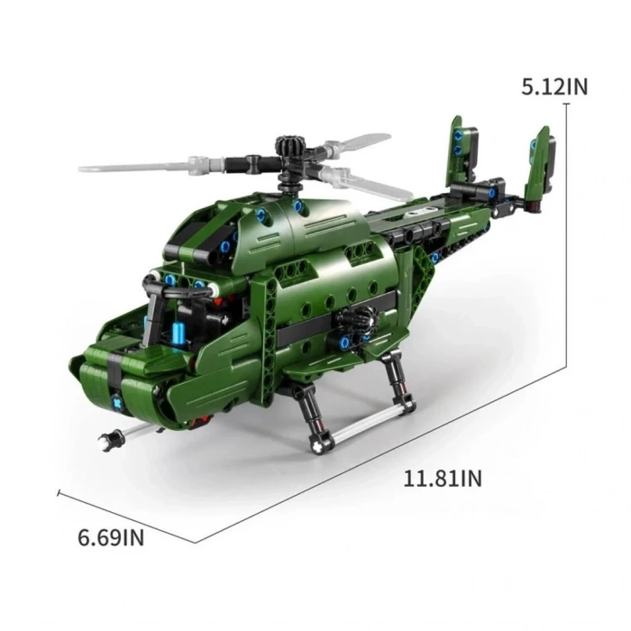 Askeri Helikopter 2in1 394 Parça Oyun Seti