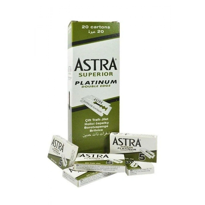 ASTRA JİLET YEŞİL 1 KUTU İÇİNDE 20 KÜÇÜK PAKET VE HER PAKETTE 5 JİLET VAR -  TOPLAM 100 JİLET (5365)