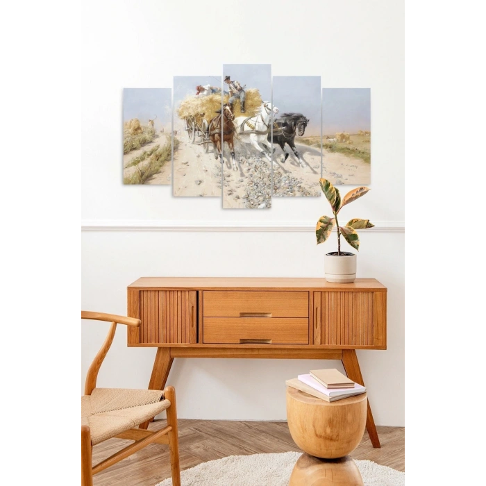 At Arabası 5 Parçalı Mdf Tablo 60 x 100