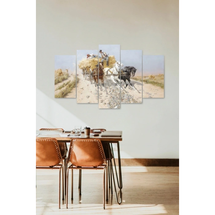 At Arabası 5 Parçalı Mdf Tablo 60 x 100