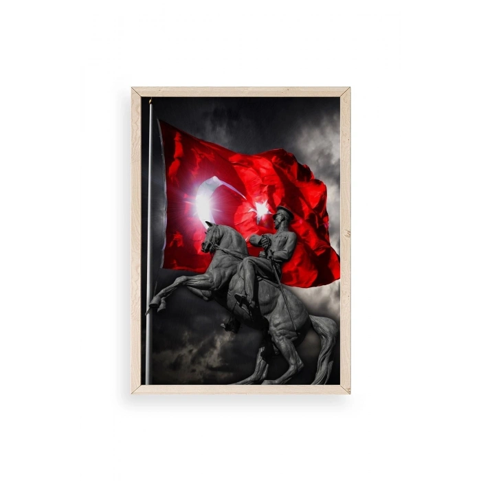 Atatürk Ahşap Çerçeveli Tablo 17 x 23
