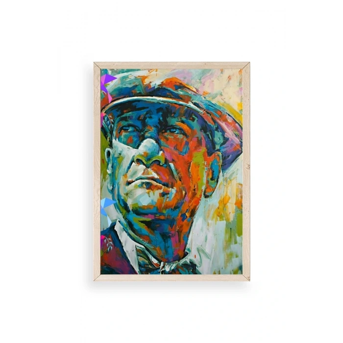 Atatürk Ahşap Çerçeveli Tablo 17 x 23