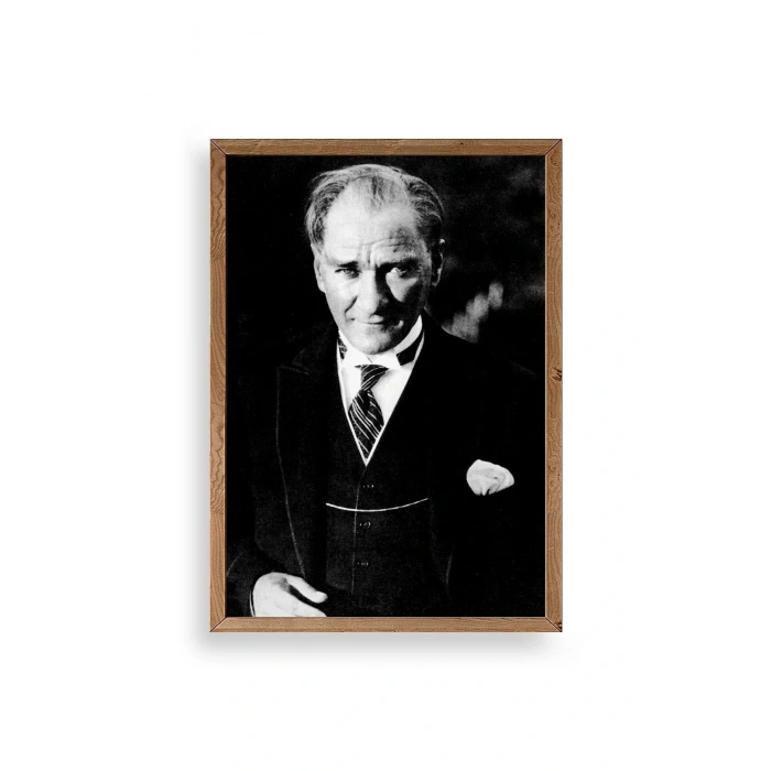 Atatürk Ahşap Çerçeveli Tablo 17 x 23