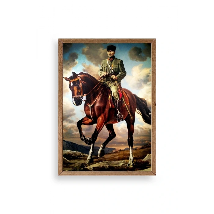 Atatürk Ahşap Çerçeveli Tablo 17 x 23