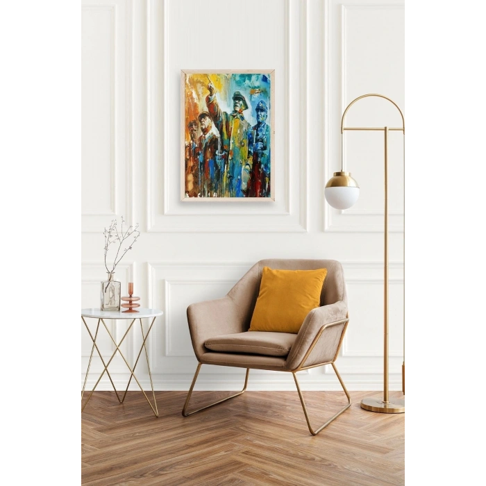 Atatürk Ahşap Çerçeveli Tablo 17 x 23