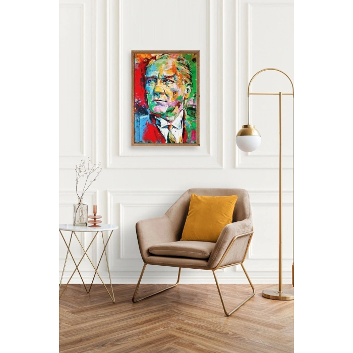 Atatürk Ahşap Çerçeveli Tablo 17 x 23