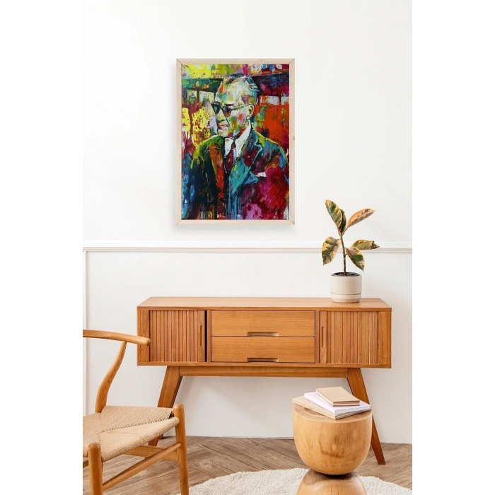 Atatürk Ahşap Çerçeveli Tablo 17 x 23