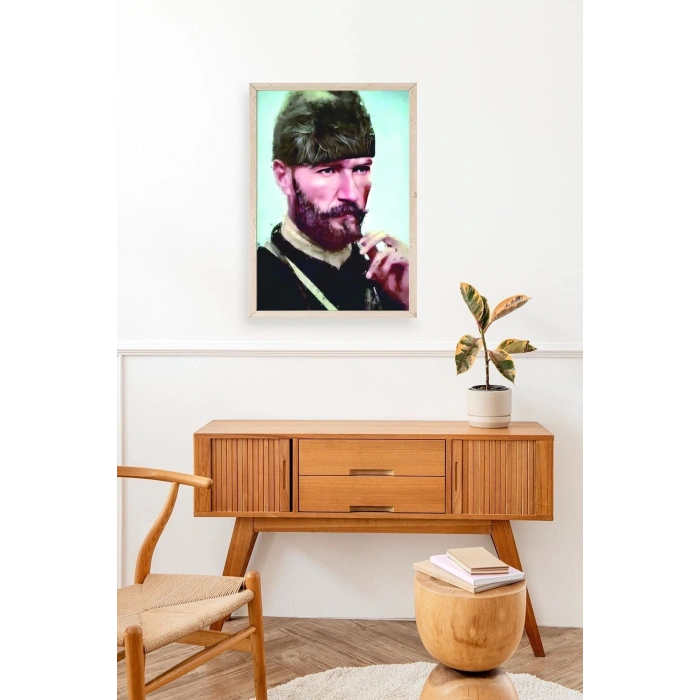 Atatürk Ahşap Çerçeveli Tablo 17 x 23