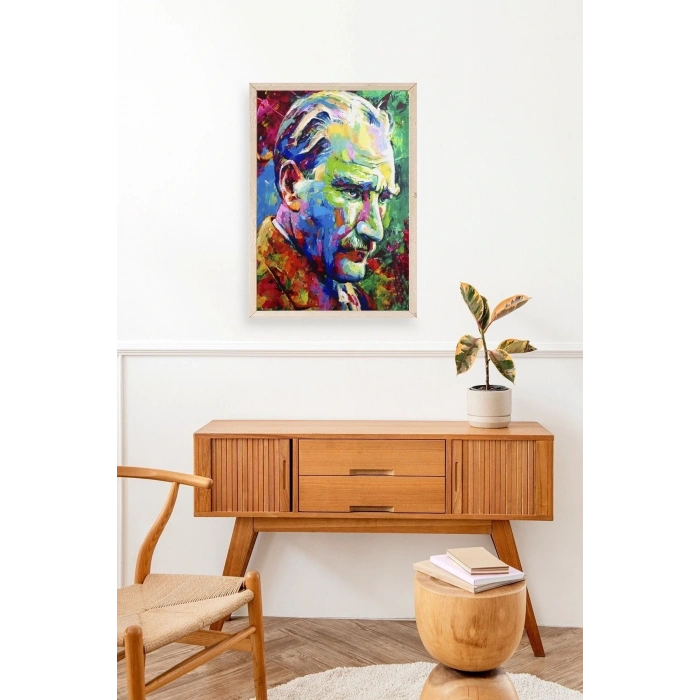 Atatürk Ahşap Çerçeveli Tablo 17 x 23