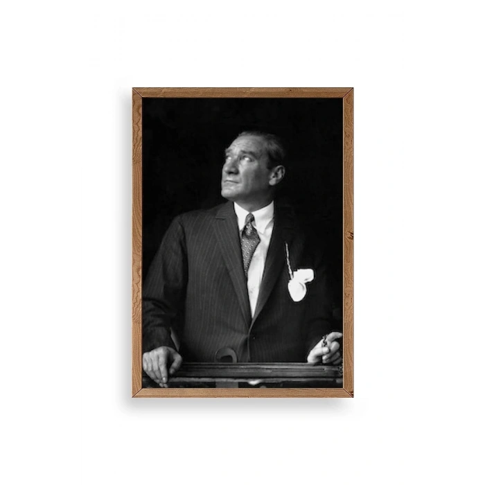 Atatürk Ahşap Çerçeveli Tablo 23 x 30