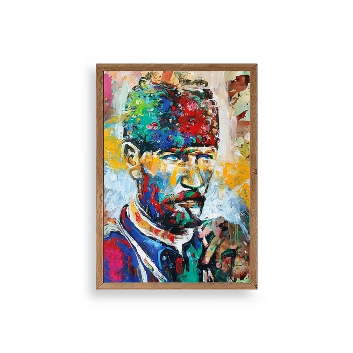 Atatürk Ahşap Çerçeveli Tablo 23 x 30