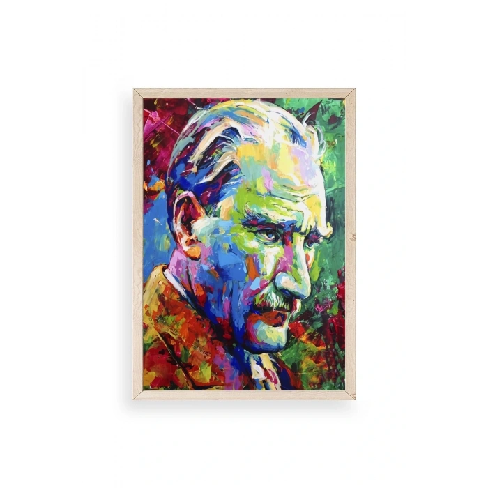 Atatürk Ahşap Çerçeveli Tablo 23 x 30