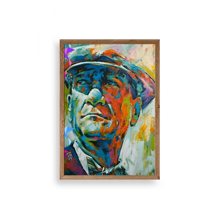 Atatürk Ahşap Çerçeveli Tablo 23 x 30