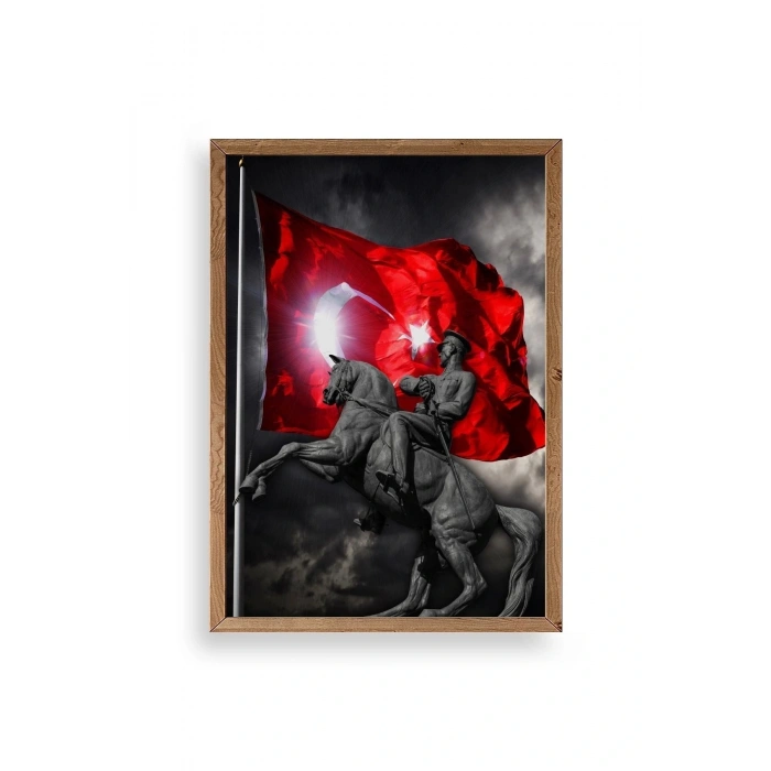 Atatürk Ahşap Çerçeveli Tablo 23 x 30