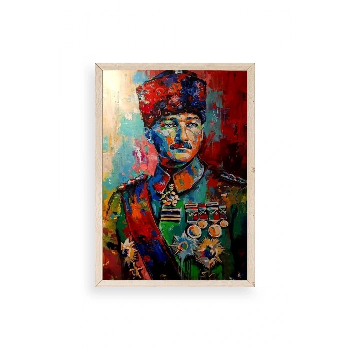 Atatürk Ahşap Çerçeveli Tablo 23 x 30