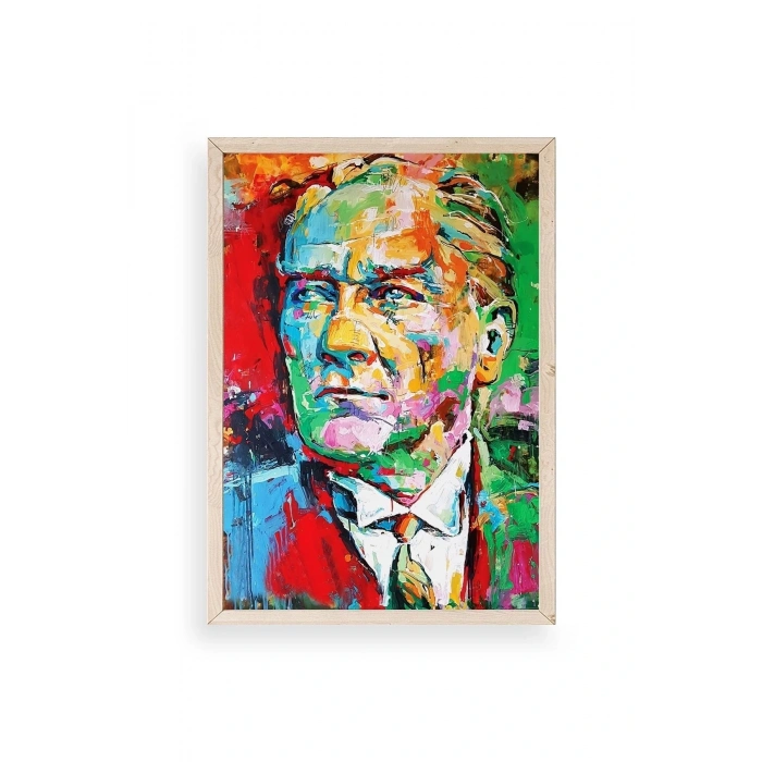 Atatürk Ahşap Çerçeveli Tablo 23 x 30