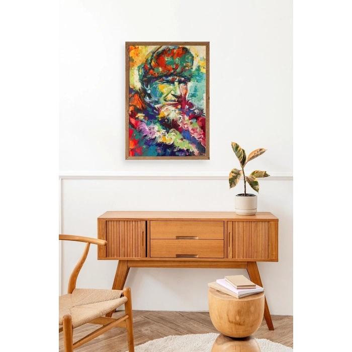 Atatürk Ahşap Çerçeveli Tablo 23 x 30