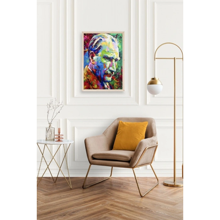 Atatürk Ahşap Çerçeveli Tablo 23 x 30