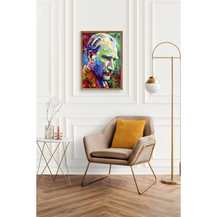 Atatürk Ahşap Çerçeveli Tablo 23 x 30