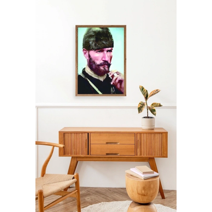 Atatürk Ahşap Çerçeveli Tablo 23 x 30