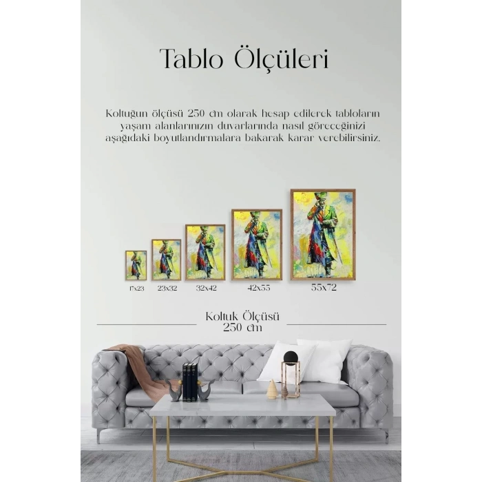 Atatürk Ahşap Çerçeveli Tablo 23 x 30