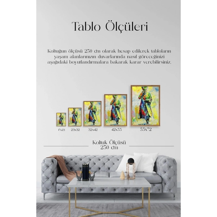 Atatürk Ahşap Çerçeveli Tablo 23 x 30