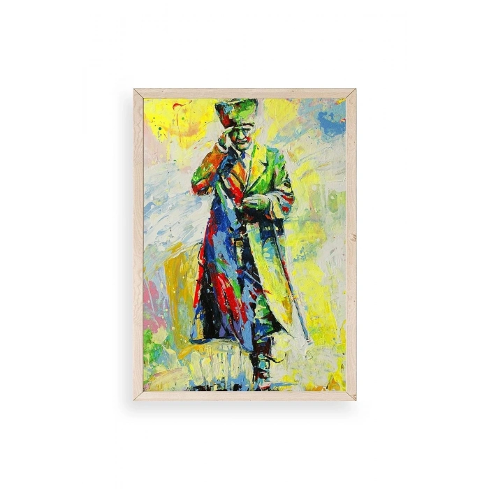 Atatürk Ahşap Çerçeveli Tablo 30 x 42
