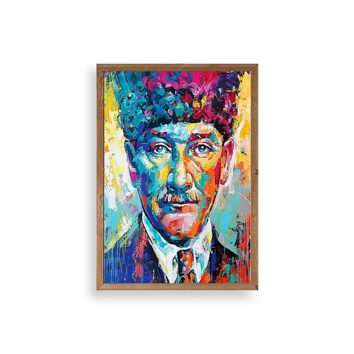 Atatürk Ahşap Çerçeveli Tablo 30 x 42