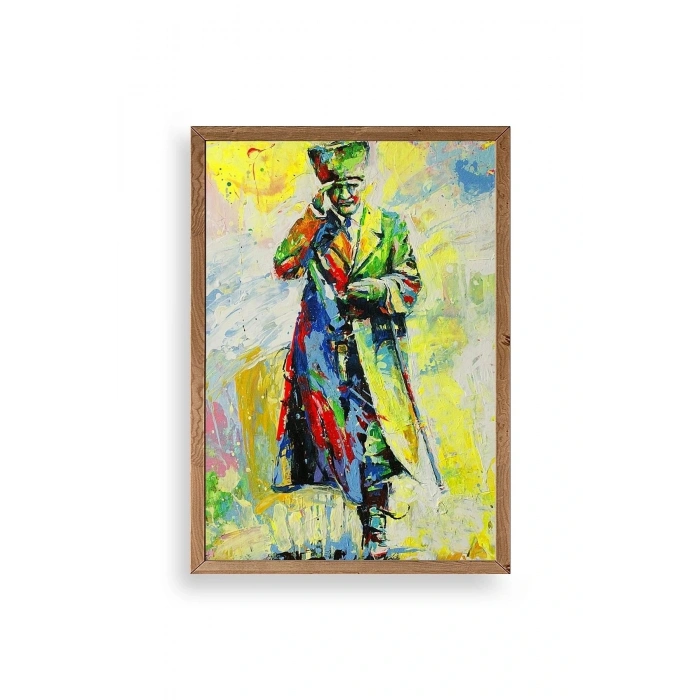 Atatürk Ahşap Çerçeveli Tablo 30 x 42