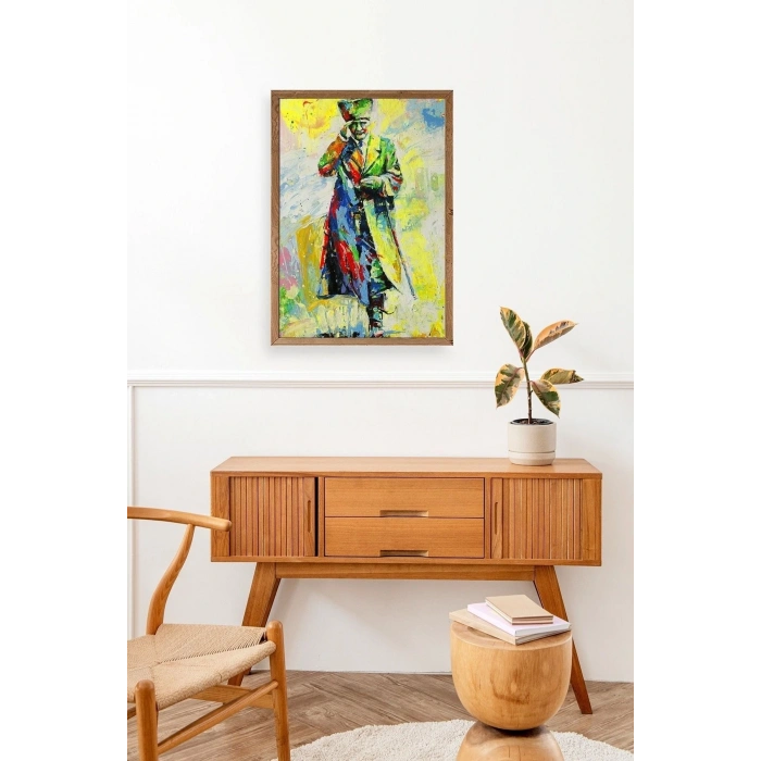 Atatürk Ahşap Çerçeveli Tablo 30 x 42